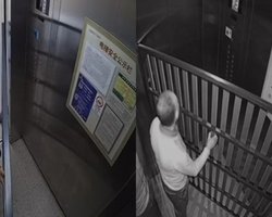 Невдала спроба переїзду: пенсіонер замкнув себе в ліфті зі своїм ліжком (відео)