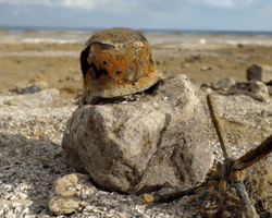 Нацистские шлемы и остатки церкви: самые яркие находки на дне Каховского водохранилища (фото, видео)