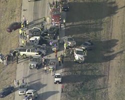 В Техасе произошло ДТП с участием 79 автомобилей