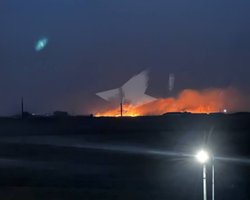 Били по аэродрому, начался пожар: в Волгоградской области РФ сообщили об атаке БПЛА (видео)