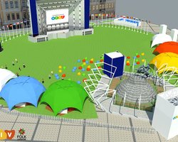 Фан-зона Евровидения-2017 на Софийской площади будет выглядеть как ожерелье