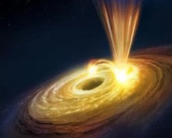 Ведет себя как Солнце: сверхмассивная черная дыра выбросила материю с рекордной скоростью