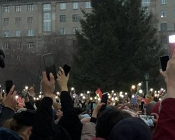 Надувные утки и фонарики: в России проходят акции в поддержку Навального (фото, видео)