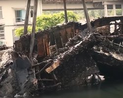 Sea Breeze-2021: водолазы подняли катер Брежнева со дна моря в Одессе (видео)