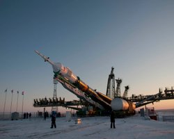 Корабль Союз с интернациональным экипажем на борту вышел на расчетную орбиту