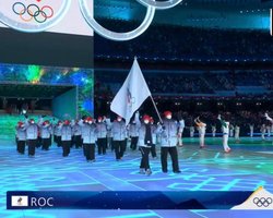 Российская команда на открытии Олимпиады-2022 вышла под флагами ОКР (видео)