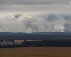 Перед началом пожара на арсенале часовые услышали четыре взрыва, - Генштаб