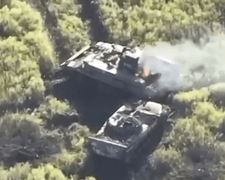 Колонна техники РФ пыталась прорваться на Харьковщину: ВСУ "горячо" встретили россиян (видео)