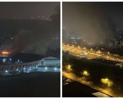 В Москве загорелось здание Измайловского Кремля (видео)