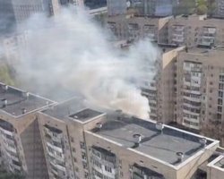 Террорист в Киеве мог взорвать взрывчатку: над Голосеевским районом большой столб дыма (видео)