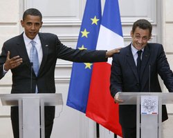 Обама и Саркози пожелали друг другу победы на выборах