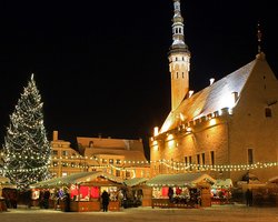 Таллинскую полицию попросили разобраться с падением елки