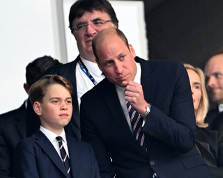 Принц Уильям привез старшего сына на финал Евро-2024 (фото)