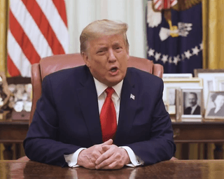 Трамп выступил с первым видеообращением после импичмента (видео)