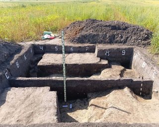 В Тустане раскопали неолитическое поселение: ученые нашли рог вымершего гиганта (фото)