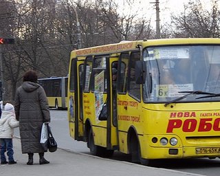 Из центра Киева выгонят маршрутки
