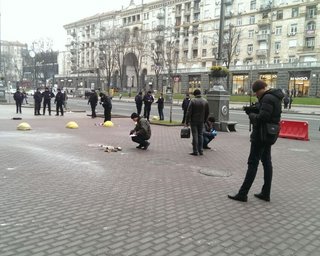 Годовщина Майдана: в центре Киева подорвали подозрительный предмет