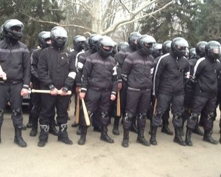 В Борисполе милиция и активисты сообща задержали титушек