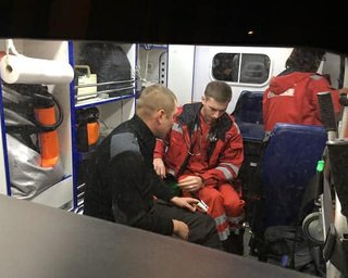 Под Радой полицейский получил черепно-мозговую травму