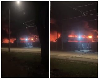 В российском Таганроге взрывы и пожар: пылает завод, который обеспечивает ВС РФ дронами, — соцсети (видео)