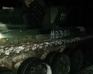 В Беларуси протестующий поджег танк