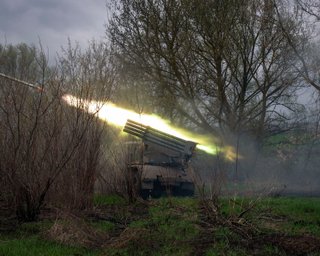 Украинские дроны "Пегас" уничтожили "Град", обстрелявший ВСУ под Бахмутом (видео)