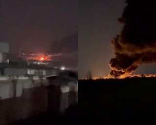 В оккупированном Луганске прогремели взрывы: дроны атаковали местную нефтебазу (видео)