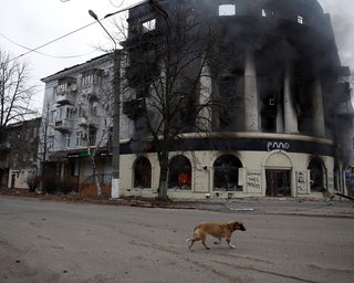 Пригожин установил флаг на разрушенное здание горсовета в Бахмуте, – командование ВСУ