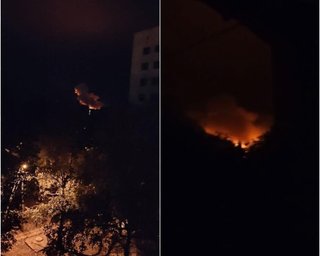 В оккупированном Донецке прогремели взрывы и поднялся сильный пожар (видео)