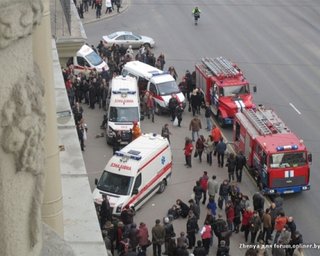 Обнародовано видео взрыва в метро Минска