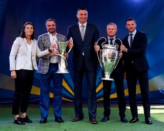 Шевченко и Кличко снялись в проморолике финала Лиги чемпионов в Киеве