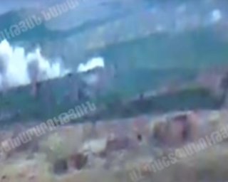 Армения опубликовала видео танковой битвы в Нагорном Карабахе