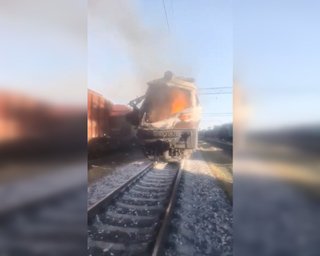 Бачив, куди влучав: "Шахед" РФ вдруге атакував тепловоз під Одесою