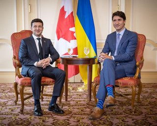 Зеленский провел переговоры с премьер-министром Канады Джастином Трюдо