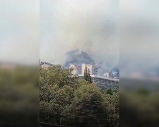 Нестача води та людей: чому окупаційна влада не може загасити масштабне займання під Ялтою, — ЗМІ