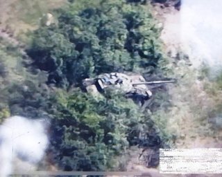 Українські "Гострі Картузи" знищили танк РФ на лівобережжі Дніпра (відео)