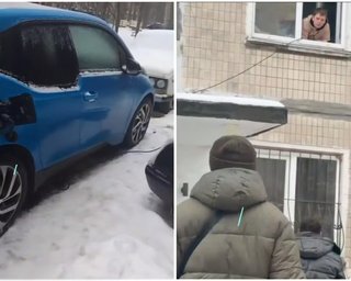 Заряджав електрокар з вікна після 9 днів без світла: у Києві спалахнув скандал між сусідами