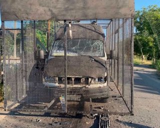 У Запоріжжі будують антидроновий тунель, а на маршрутки ставлять "мангали" від FPV (відео)