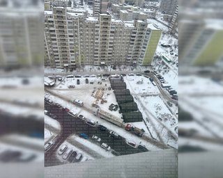 В Киеве на Троещине массово устанавливают пункты ночлега граждан, — соцсети (фото)