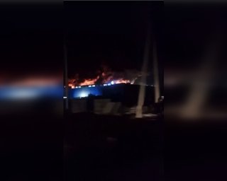В Рязанской области после атаки горит территория крупного дата-центра "Яндекса" и завода (видео)