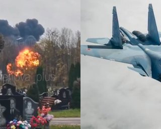 В Калининградской области РФ разбился Су-30СМ: выжили ли пилоты (видео)