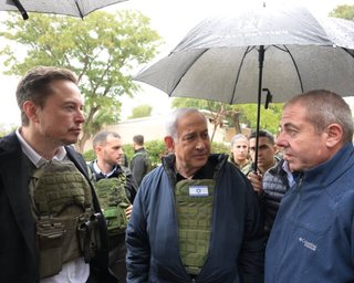 Маск во время поездки в Израиль согласился с Нетаньяху в необходимости уничтожить ХАМАС