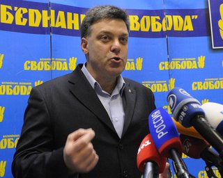Тягнибок: Власть грубо подделывает результаты выборов в Раду