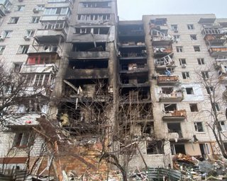 Атака на Вышгород: три российских "Шахеда" били по городу кассетными боеголовками (фото)