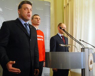 Яценюк и Тягнибок не устают настаивать на освобождении Тимошенко
