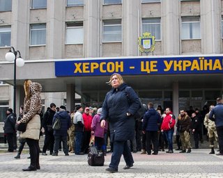 "Громадська рада" у Херсоні закликала окупантів негайно провести псевдореферендум (відео)