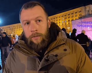 "Ми знову зіткнулися з режимом, який будував Янукович", — голова "Нацкорпусу" Жорін на Майдані