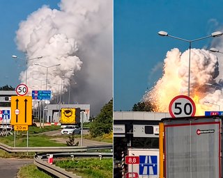 У Польщі на трасі спалахнули 216 бочок із хімікатами: чи є загроза для України