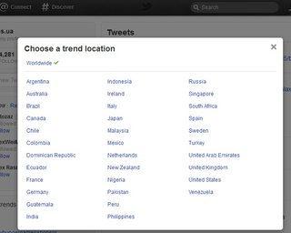 Twitter запустил локальные тренды для России