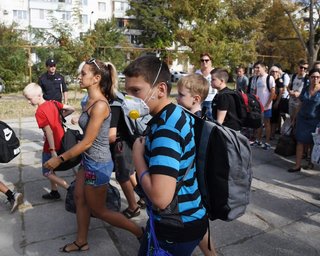 Крым задыхается: из Армянска и Красноперекопска всю ночь вывозили детей
